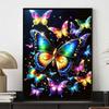 5D Diamond Painting Butterfly Art Kit DIY Colorful Round Gem Cross Stitch Decoration Home Wall Mural Ornaments