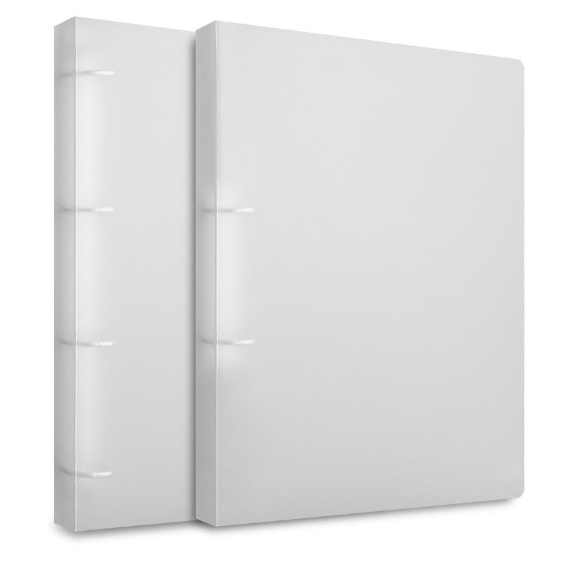 NEW A4 4-hole D-type Clip Clip Blue PP Folder Perforated Transparent Binder Folder A4 Folder