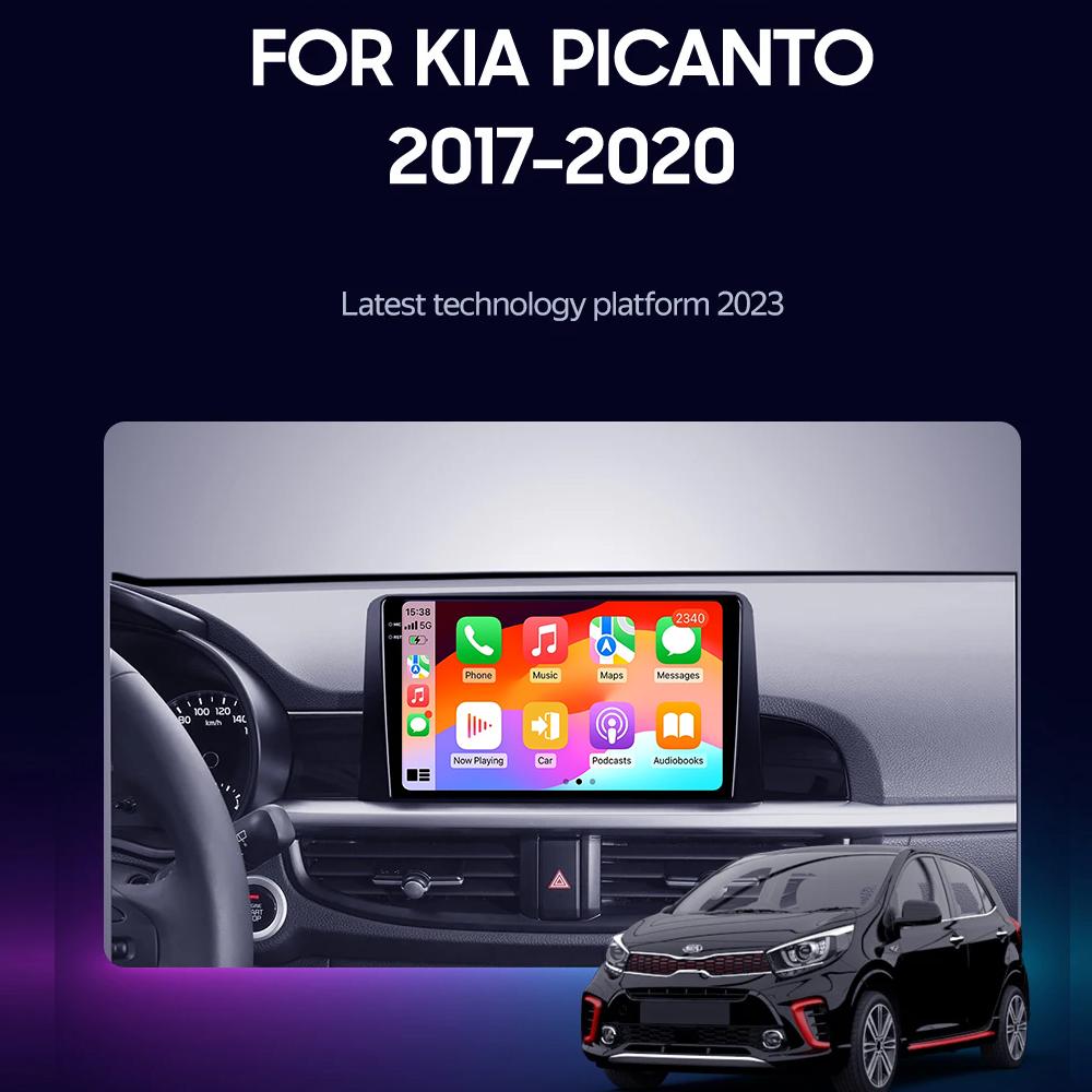Android 14 Carplay Auto 2K Screen Car Radio Multimedia Video Player For Kia Morning 3 Picanto 2017 - 2020 2021 Autoradio Stereo