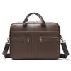Men's Premium Leather Briefcase: Cowhide Handheld Business/Travel Computer Bag