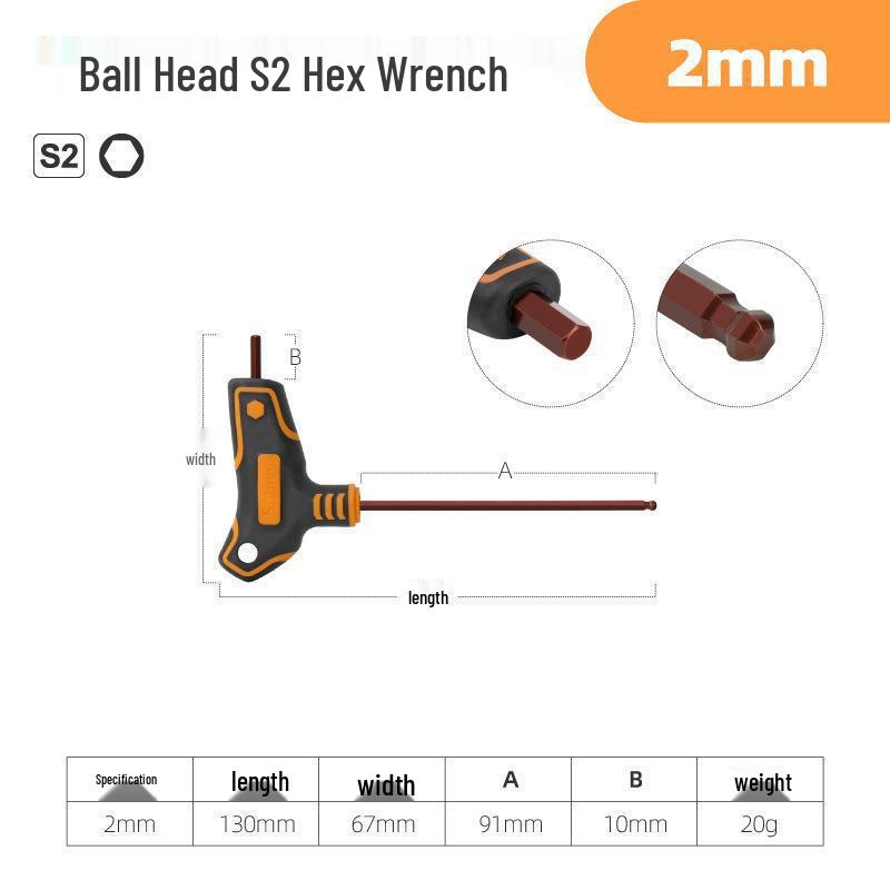 Torx Hex Key Set: L-Shaped Six-Point Wrenches