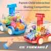 Children's Cartoon Press Gear Car Toy Lnertia Pull-back Transparent Car Baby Puzzle Sliding Toy Child Boy Girl 1-3 Year Old Gift