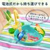 SALUDABLE Parakeet Bird Bathing Toy, Java Sparrow Circulating Bathtub Play Area (Green)