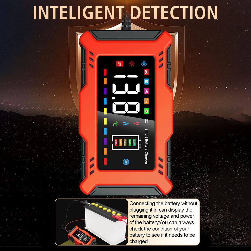 14.6V/12V 6A Car Battery Charger For Lead Acid / Lithium Iron Battery Fast Power Charging 110V/240V Input Universal EU US Plug Pulse Repair 90W