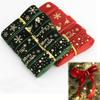 High-Quality Wired Velvet Ribbon 2.5CM Width Christmas Packaging Ribbon  Bow Making