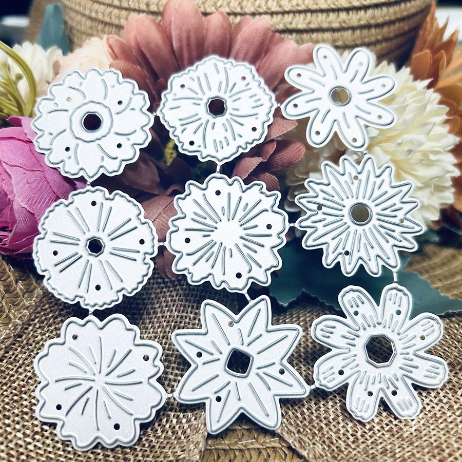 9 Pcs/lot Flower Petal Metal Cutting Dies for Card DIY Scrapbooking Embossing Stencil Paper Craft Album Template Dies