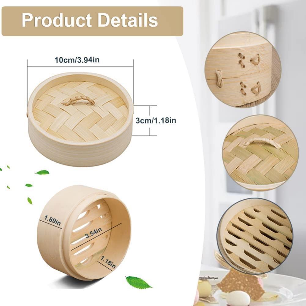 Handmade Bamboo Steamer Basket Chinese Food Steamers Bamboo Steamer