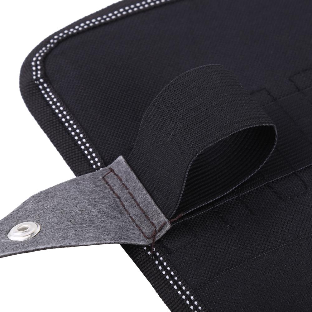 Black   Pencil Wrap   Case With Snap Strap (36 slots)