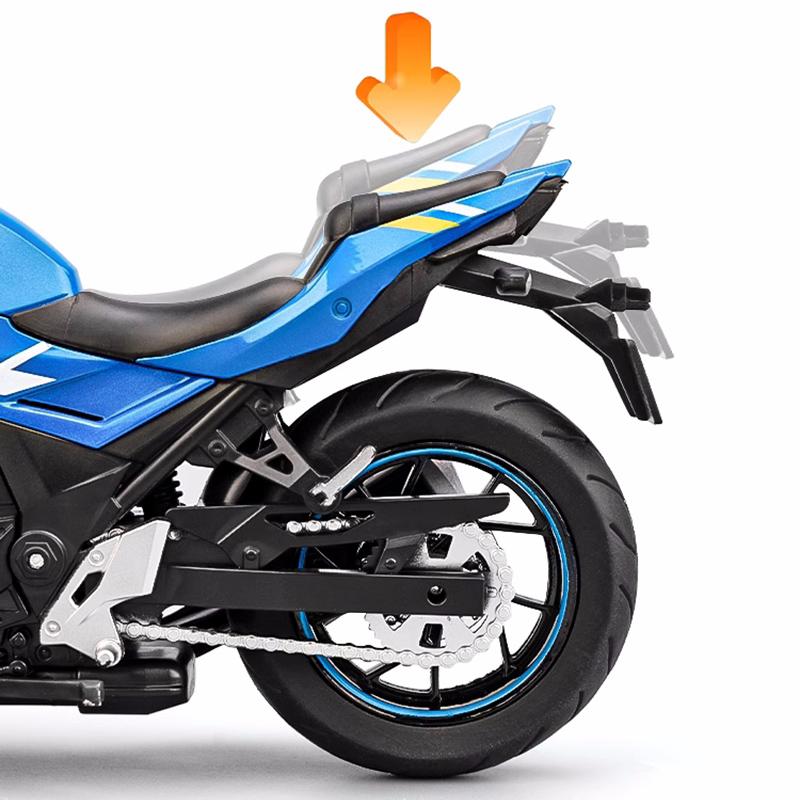 1/12 קנה מידה סוזוקי GSX250R סוג מנוע סימולציה צעצוע יצוק למות אופנוע כביש אוסף מכוניות