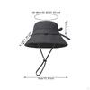Bucket Hat Trendy Casual with Anti Collision Shell for Summer Walking Street