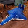 Large Simulated Sawtooth Shark Big Shark Doll Plush Toy Marine Life Blue Shark Whale Doll Rag Doll