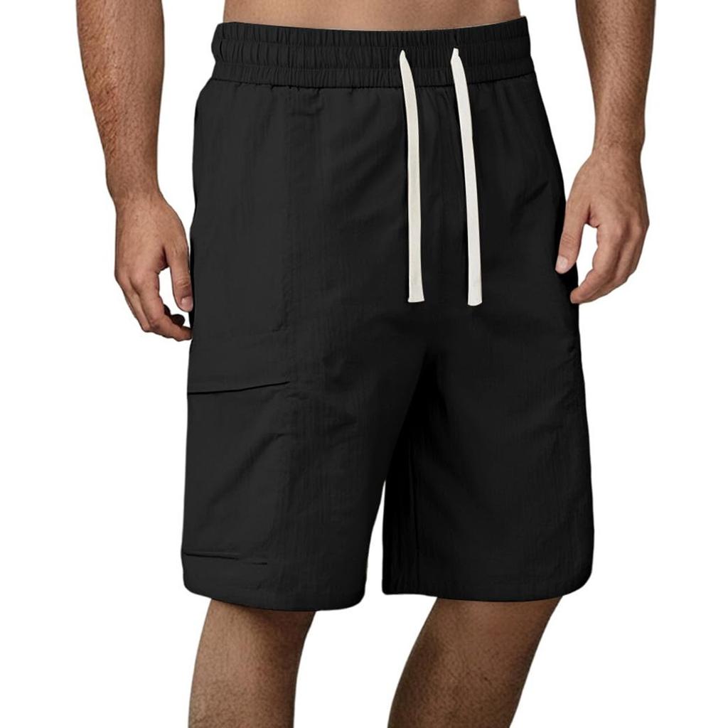 Men's Summer Quick - Dry Loose Fitness Pants, Casual Sports Shorts, Surfing Beach Shorts, Knee - Length Shorts