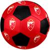 SIZE 5 Red Star Belgrade Soccer Ball Colorful All Ages Machine Stitched PVC Competition Ready Durable High-Bounce