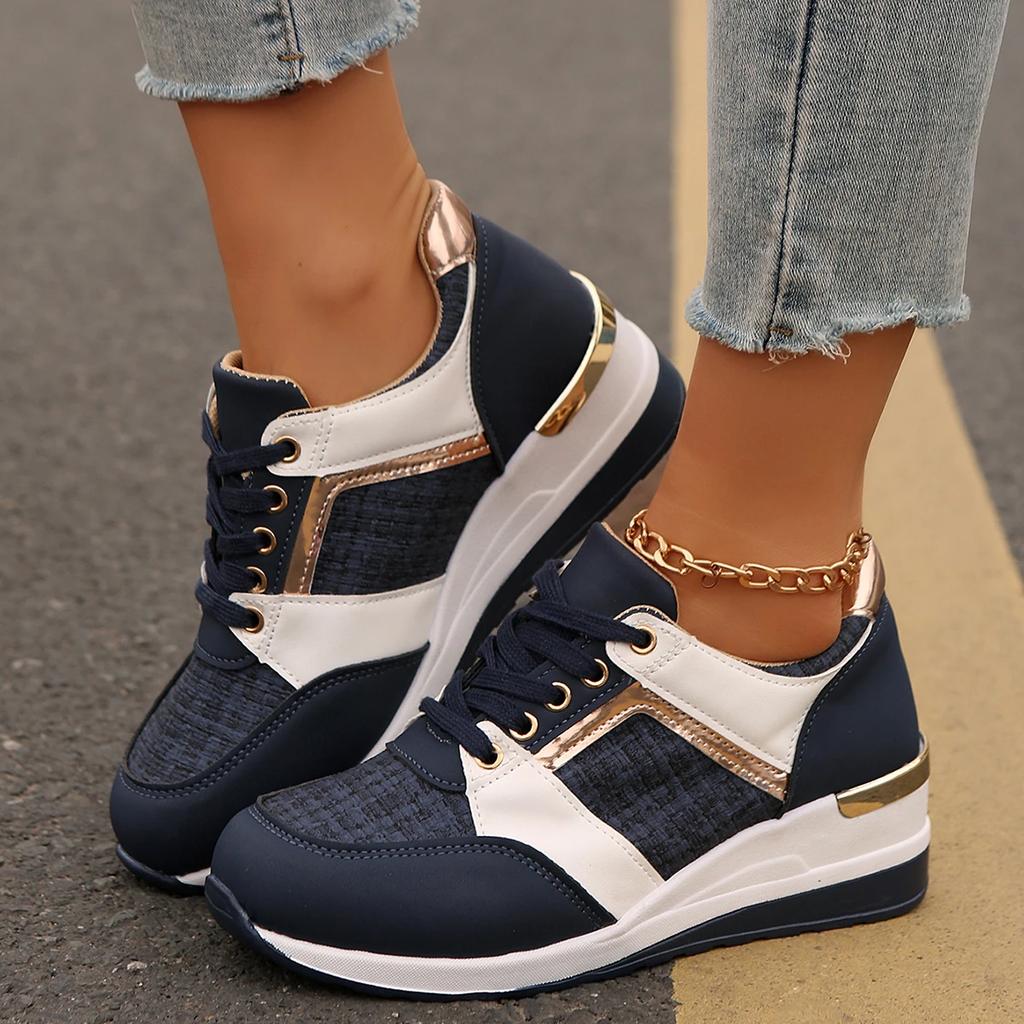 Fashion Women Flats Shoes Lace Up Designer Shoes Women Lightweight Loafers Comfortable Outdoor Anti-slip Sneakers Zapatillas De Mujer