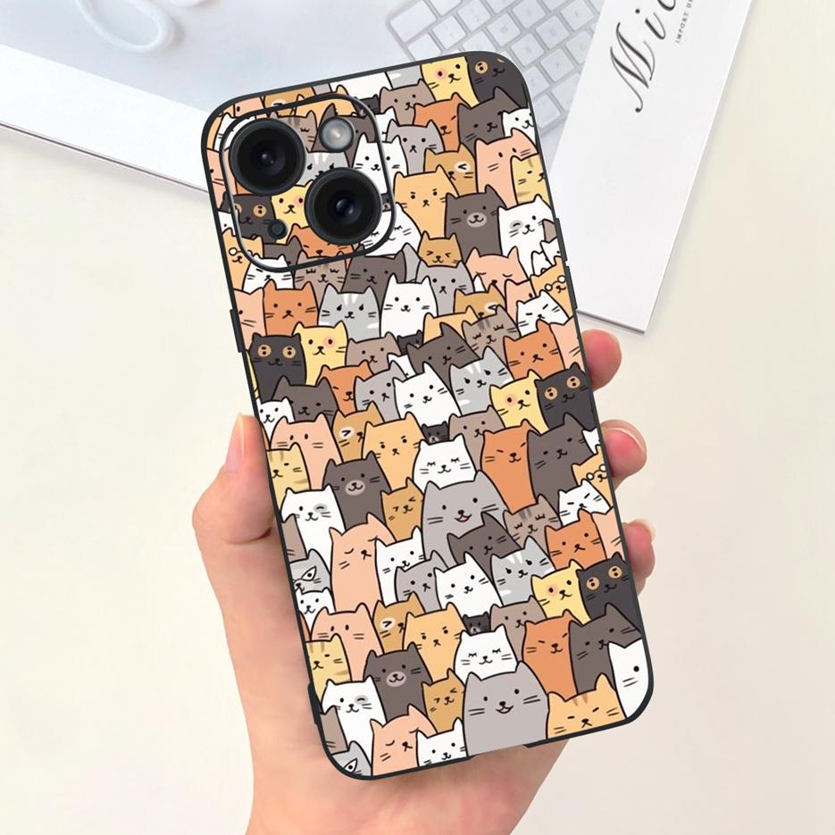 For Apple iPhone 15 Case Stylish Moon Spaceman Cartoon Cover Soft Silicone Phone Case For iPhone 15 Pro Max iPhone15 Plus Bumper