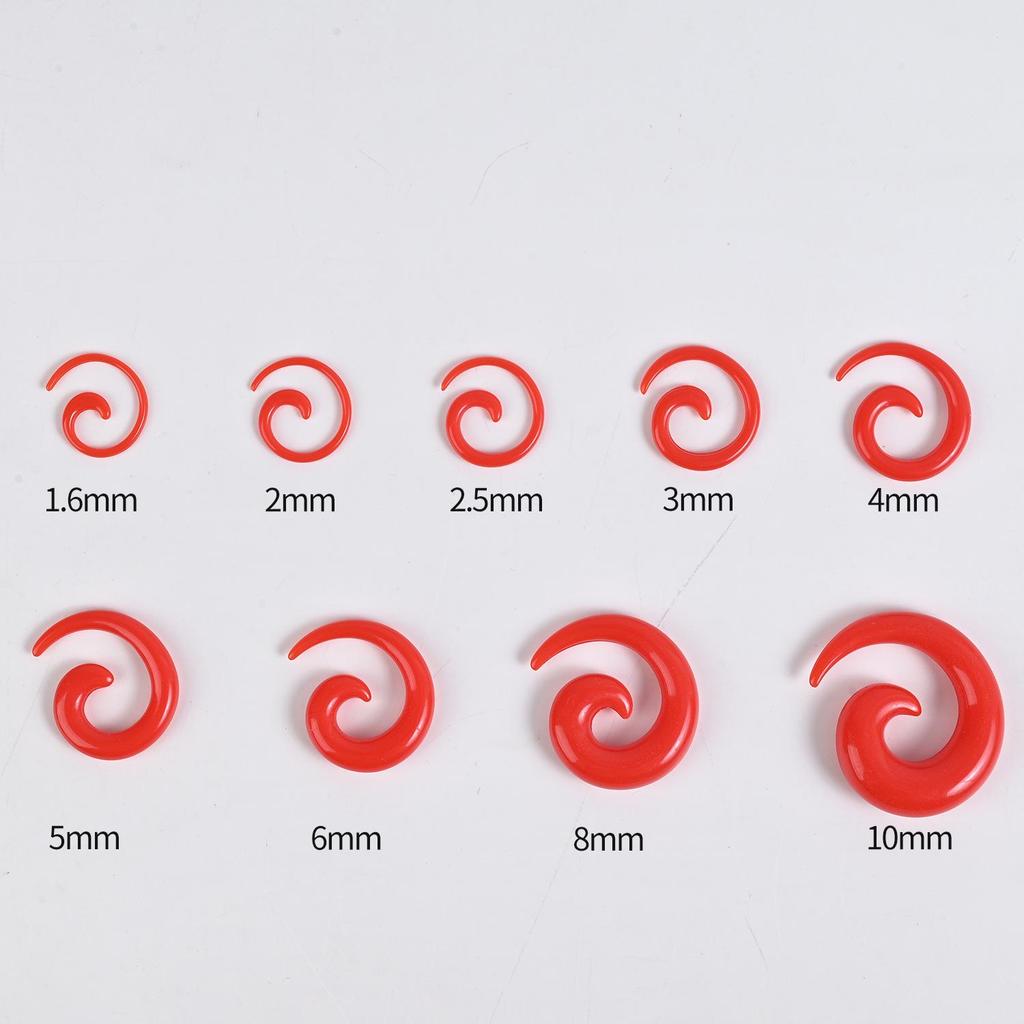 Acrylic Heart & Triangle Ear Plugs – Colorful Piercing Jewelry In Multiple Sizes
