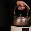 Handgefertigter reiner Kupfer-Teekessel Traditionelle chinesische Teekanne zum Aufbrühen von Teewasser-Kessel Handgefertigte Teekannen