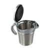 Stainless Steel Double Insulated Gravy Boat with Hinged Lid for Sauces and Dressings 450ML and 750ML Options Available