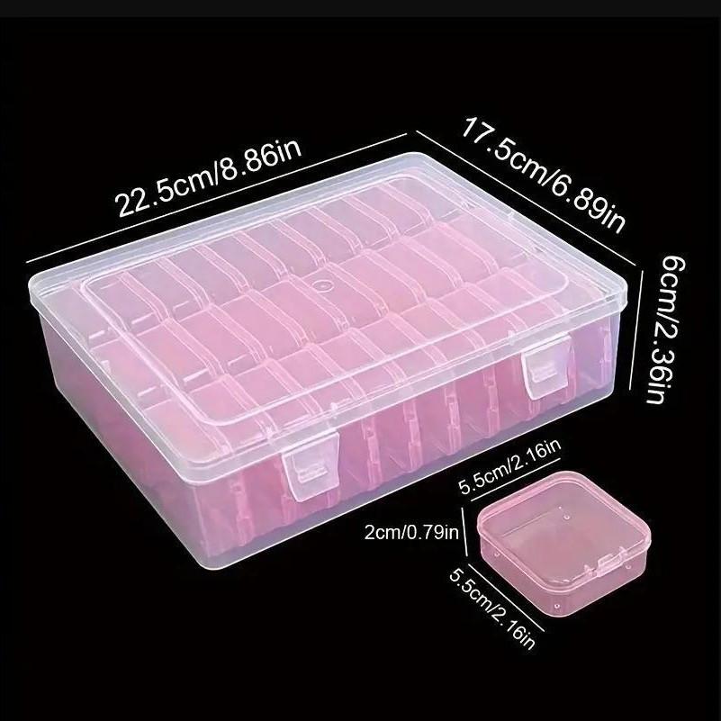 5 Compartments Plastic Storage Container Case Fishing  Fish  Box 5Pcs