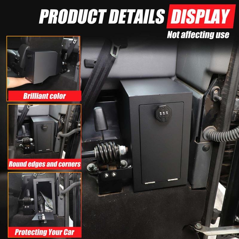 For Land Rover Defender 90 110 130 2004-2018 Car Trunk Right Side Security Safe Box Storage Privacy Protection Car Accessories