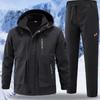 Winter Men Mountain Warm Sets Waterproof Sports Suit Sweatshirt Sweatpants Men's Padded Sets Tracksuit