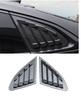 Car Rear Louver Window Side Shutter Cover Fit For Chevrolet Malibu 2016 -2021 Trim Sticker Vent Scoop ABS Carbon Fiber Black