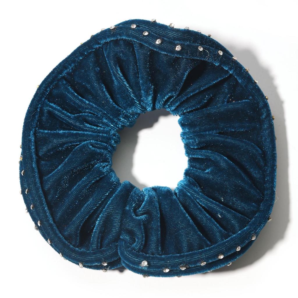 Duoling 80-Diamant Samt Strass Haargummi, Koreanische Mode Elastisches Haaraccessoire.
