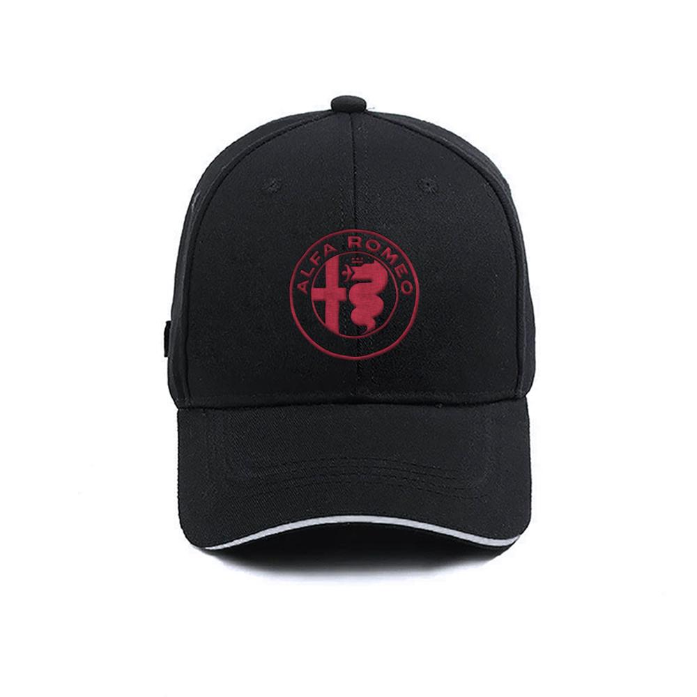 USLT7 1 Stück Auto Logo Stickerei Baseballkappen Damen Herren Snapback Kappe Weiblich Männlich Schirme Sonnenhut Unisex Für Alfa Romeo 159 Auto Styling