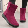 Cotton shoes, new long tube polyurethane women's boots, piled and thickened outdoor warm snow boots, cold-proof and lightweight cotton boots