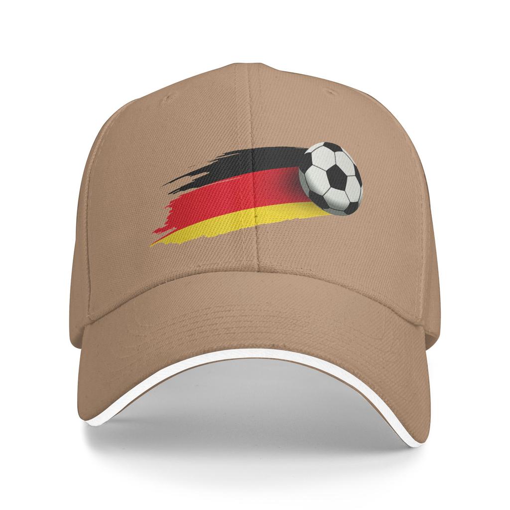 Women Unisex GerUnisexy Flag Soccer Ball Outdoor Hat  Sun Cap Casual Baseball Cap Sunscreen Hats