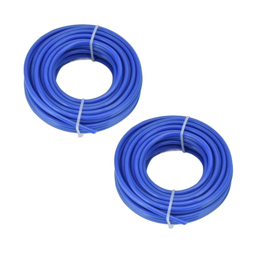 2PCS 4mm String Trimmer Line Nylon Round Trimmer Line Blue Lawn Mower Accessories for