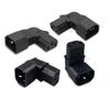 C14 C13 AC Adapter Left Right Angle Socket IEC 320 3pin Male Female Extension 90 Degree Down Up Angle AC Plug Converter