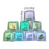 Luminous Cube Bathtub Luminous Ice Cubes LED Ice Cubes Luminous Bath Toy Sensory Bath Toy Water Playing Playmat For Kids