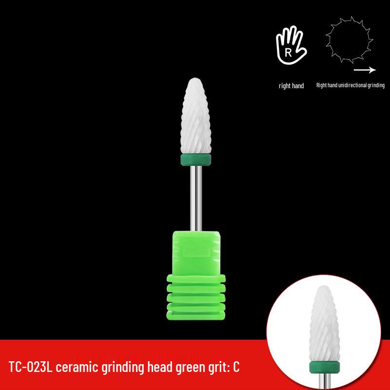 Single Bullet-Shaped Ceramic Nail Grinding Head 2.35