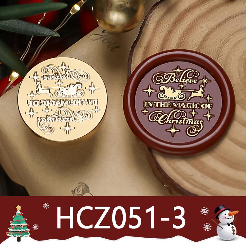 3D Relief Wachssiegel Weihnachtsserie Wachssiegelstempel Retro Weihnachtsmann Schneeflocke DIY Festival Geschenkverpackung Karten Scrapbooking