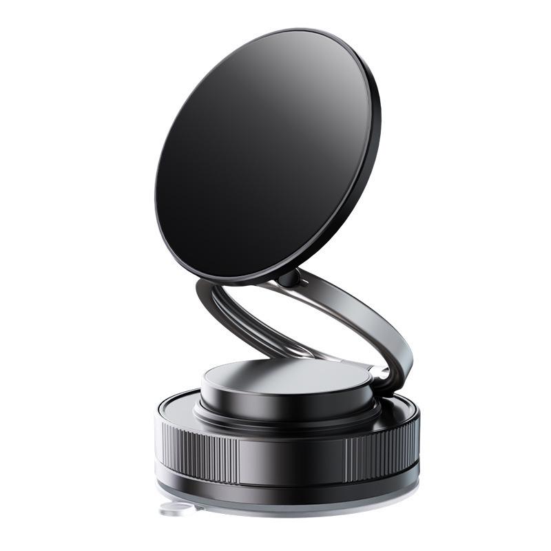 Universal Magnetic Phone Holder with Suction Cup for Car Dashboard - Rotating & Foldable Design
