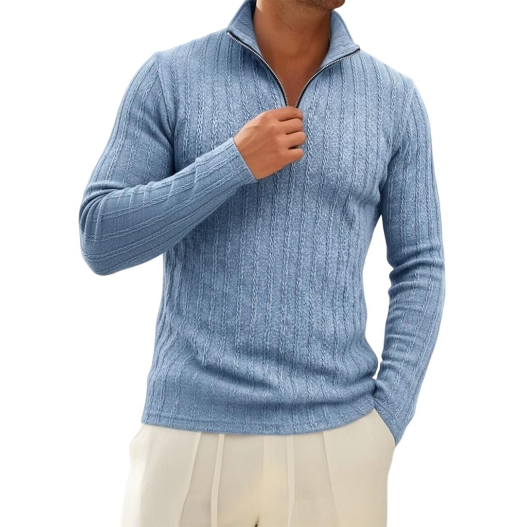 Herr Casual Halvdragkedja Långärmad Topp