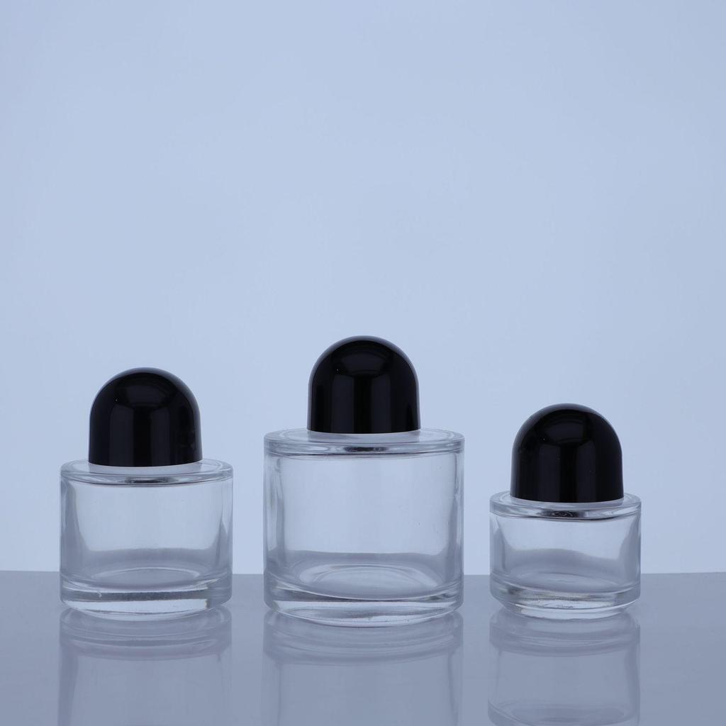 Bayonet Spot Glass Perfume Bottle: Portable 30ml, 50ml, 100ml Dispenser & Sample Bottle