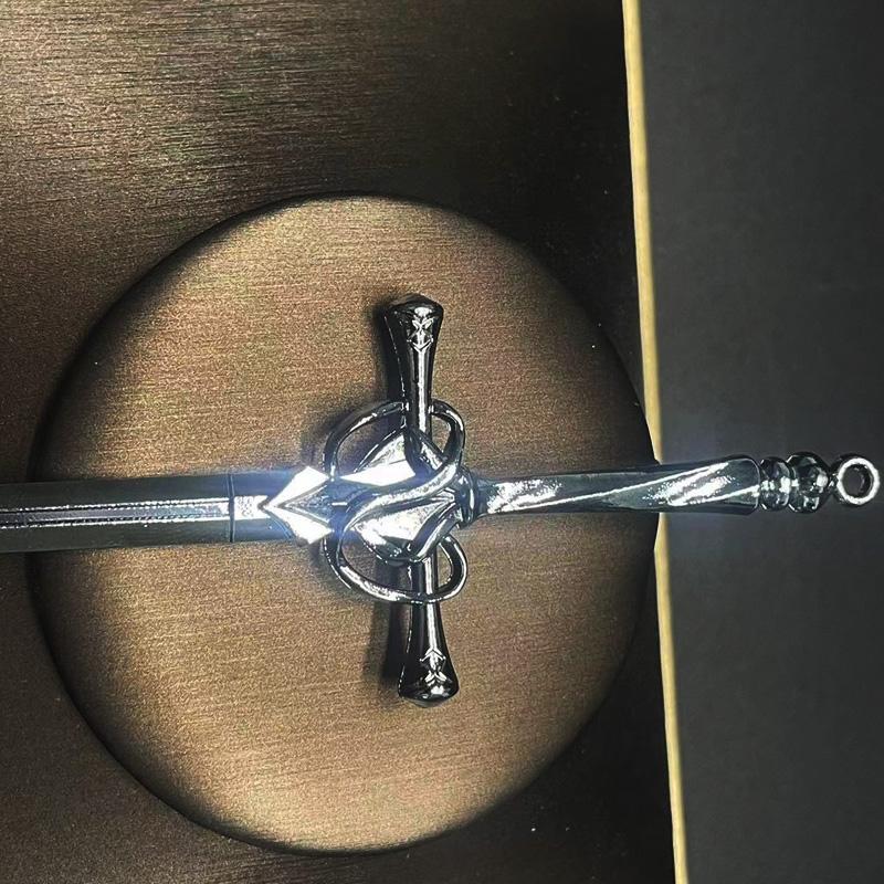 Creative Punk Sword Hair Accessory Hair Clip Women's Curly Hair Chinese Simple Wear-resistant Alloy Hair Stick Hairpin Headband