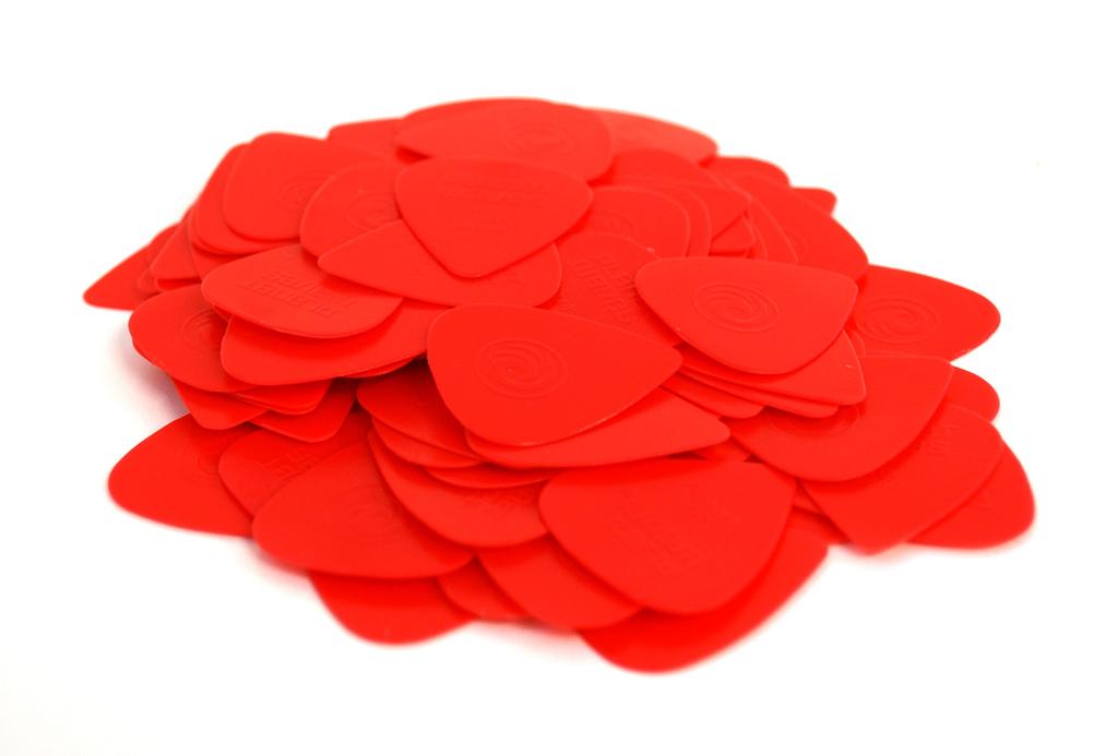 Planet Waves by Planet Waves Delflex Pack of 100 D'Addario Picks, 1FRD1-100, Red, 0.46mm, Standard,