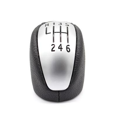 6 Speed Manual Car Gear Shift Knob PU Leather Car Accessories for Renault Laguna MK3 2007-2014