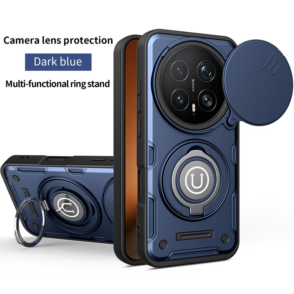 Sturzsichere Panzer-Stoßfeste Hülle Fundas Für Honor Magic 7Pro 8 Pro Schiebe-Kameraobjektivschutz Metallringhalter Handyhülle