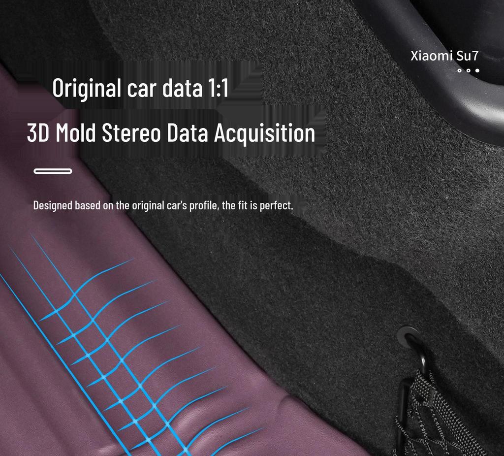 Xiaomi SU7 TPE Protective Trunk and Backrest Mat, Interior Car Accessory