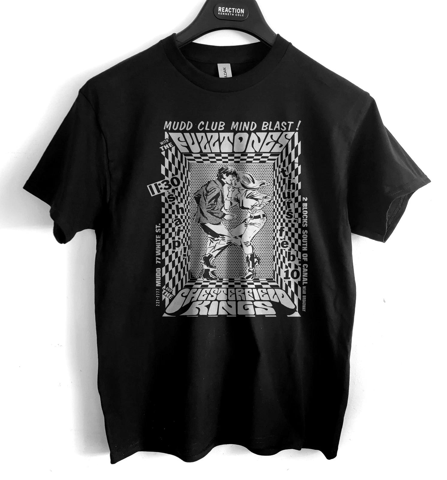 Mudd Club garage punk flier art punk hardcore club post punk Softstyle T-T-Shirt XL