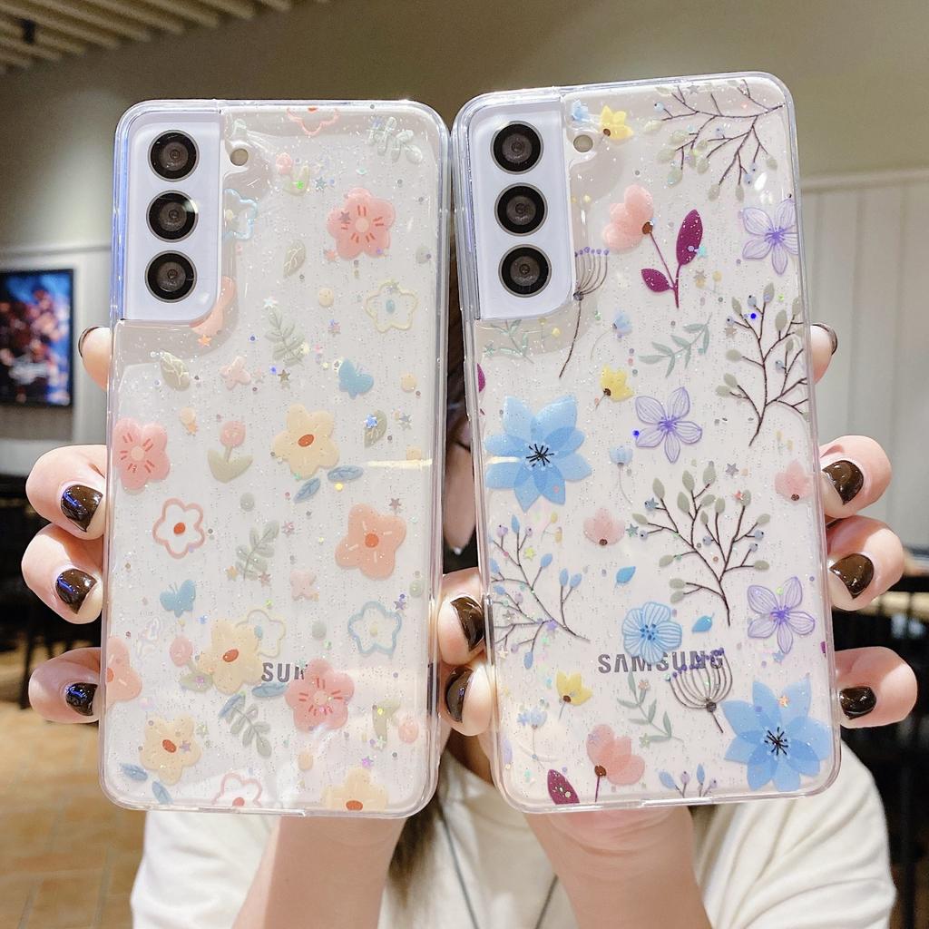 Niche Fresh Floral Mobile Phone Case Suitable for Samsung S25 Galaxy A36S24 S23U Rubber Soft Shell A56A26