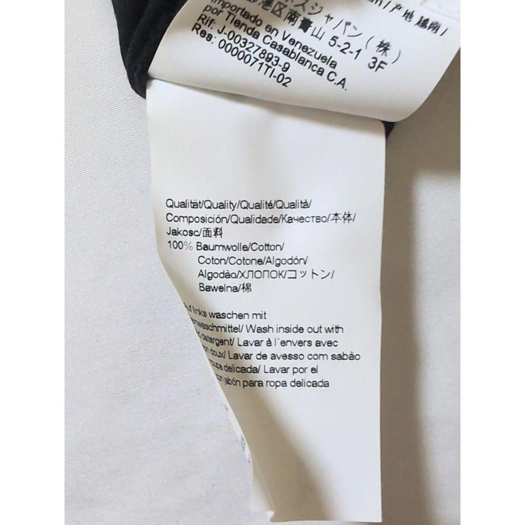 Used [224077] HUGO BOSS Short sleeve T-shirt, slim fit, 100% cotton, round neck, cleaned, M men's black