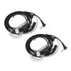 2pcs 2.5mm Walkie Talkie Headset Throat Vibration Microphone for Motorola CB TLKR T80 T60 T5 T7 T5410 T5428 FR50 446