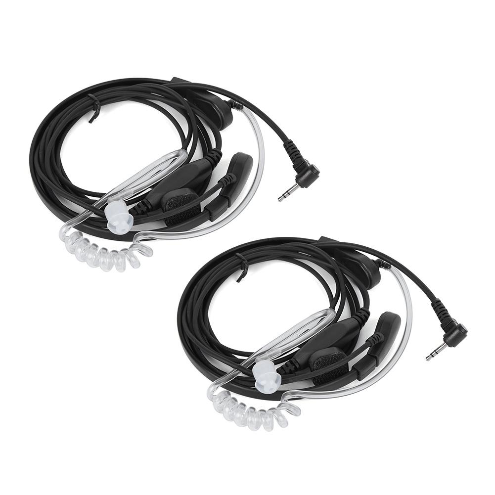 2pcs 2.5mm Walkie Talkie Headset Throat Vibration Microphone for Motorola CB TLKR T80 T60 T5 T7 T5410 T5428 FR50 446