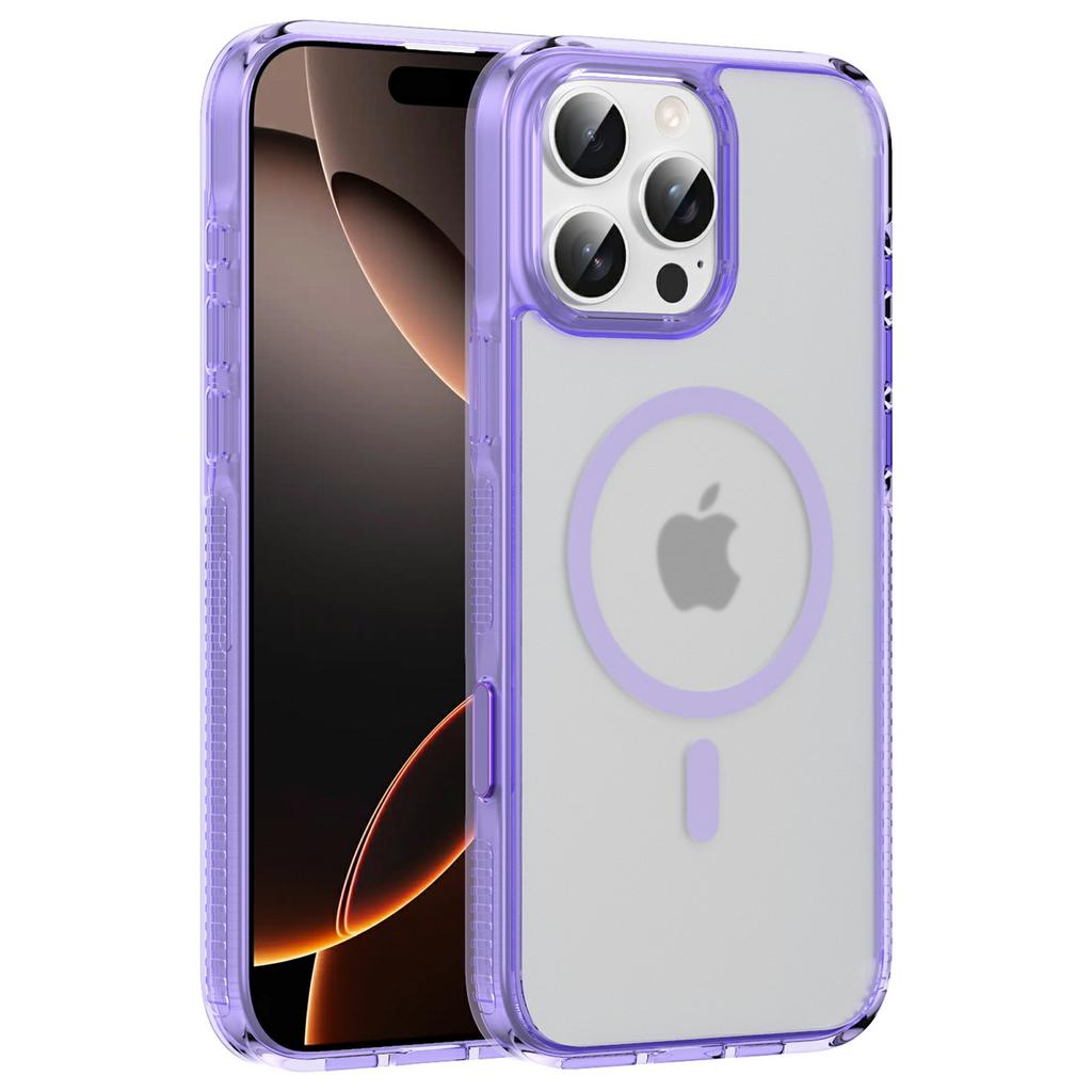 For iPhone 16 Pro Case with Camera Touch Control Button PC + TPU Phone Cover Compatible with MagSafe