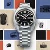 Seiko 5 Sports SBSA255 Men's Watch - Mechanical Automatic (with Manual Winding) - Black Dial